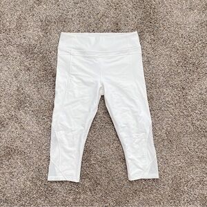 lululemon White Capri Leggings Size 10